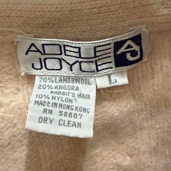 Vintage Baby Pink Wool Cardigan - Picture 2 of 2